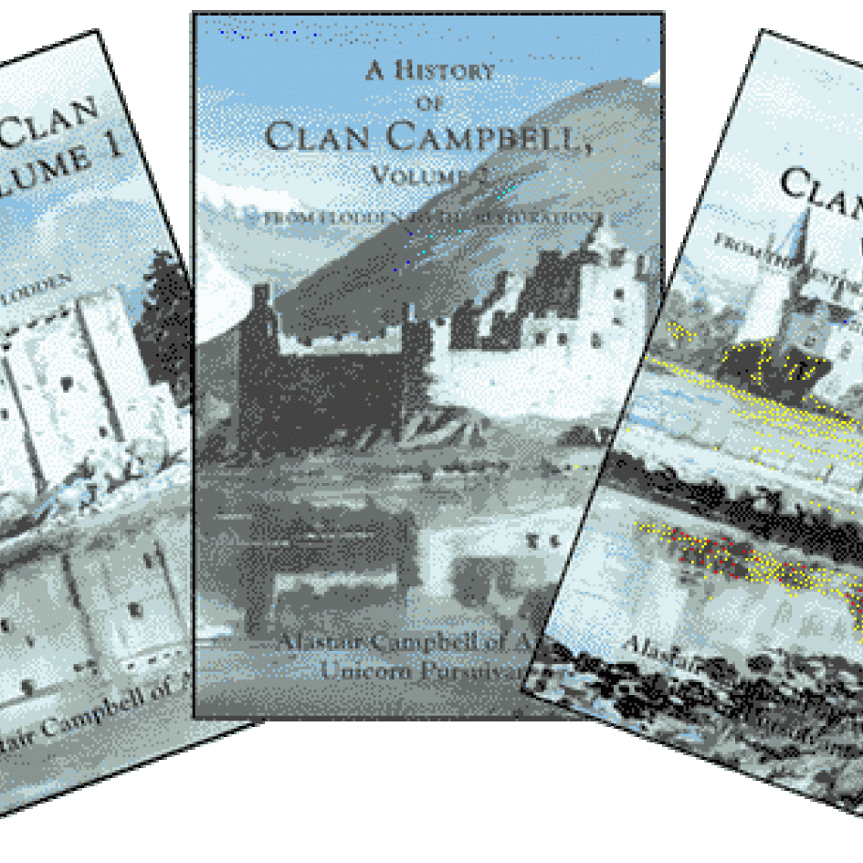History of Clan Campbell, 3-volumes Book Covers by Alastair Lorne Campbell of Airds