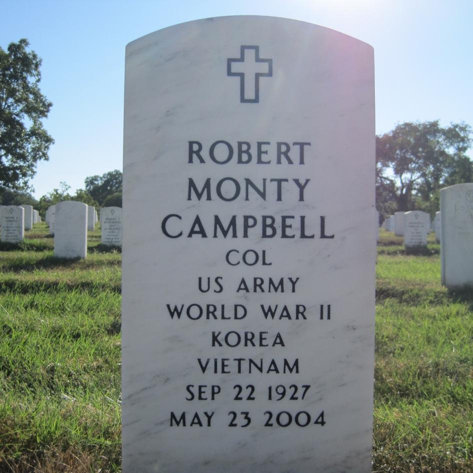 Col. Robert Monty Campbell Grave Monument