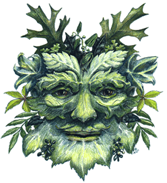 The Green Man is a legendary being primarily interpreted as a symbol of rebirth