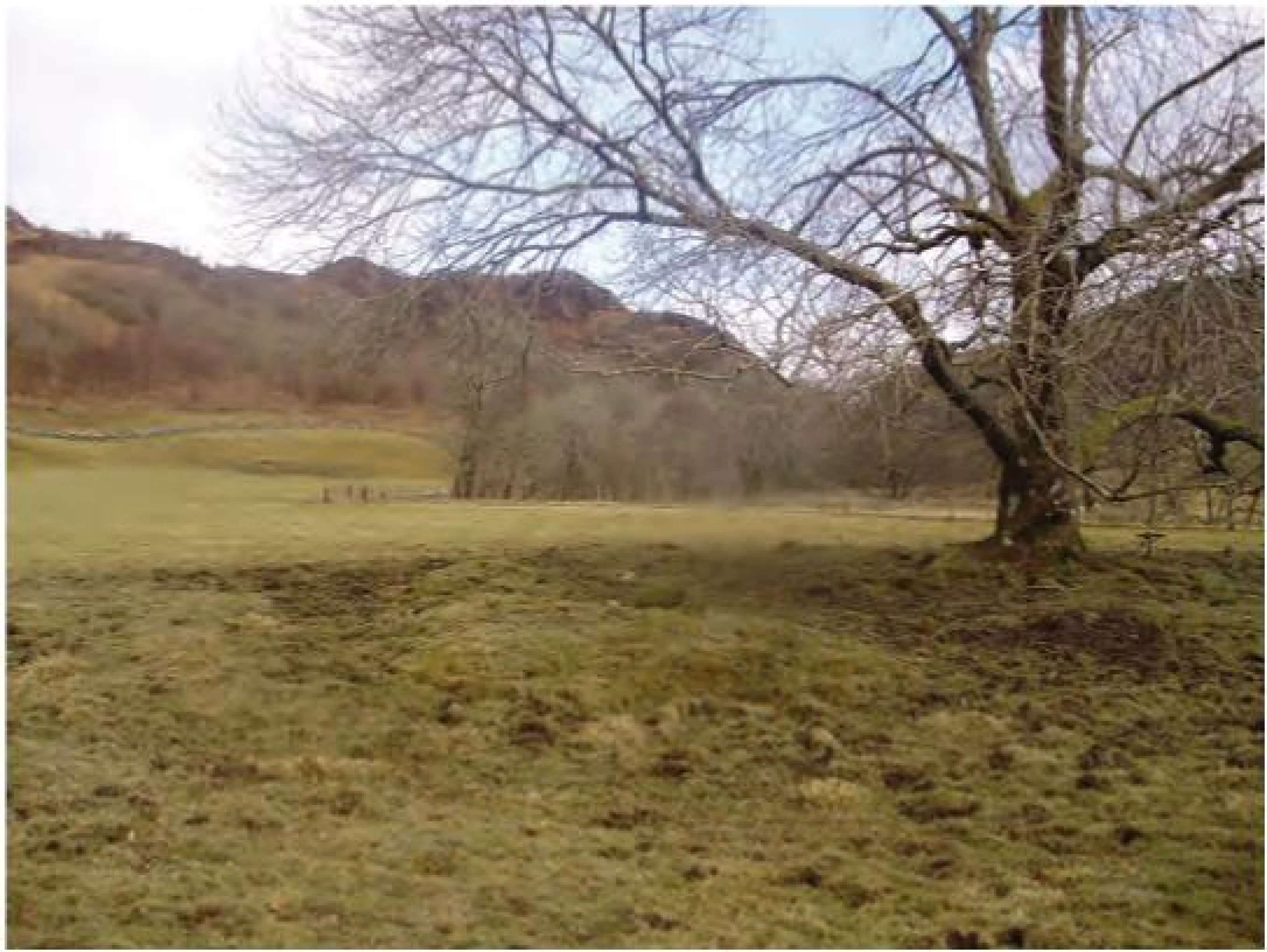 Site of the Barn of the Bones at Lagganmore in Glen Euchar