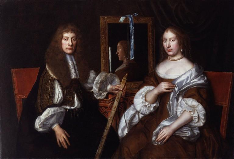 Archibald Campbell, 9th Earl of Argyll, with his second wife Anna; unknown artist; National Portrait Gallery, London.